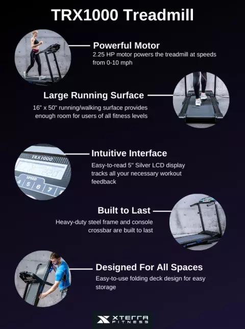 Xterra trx1000 online treadmill